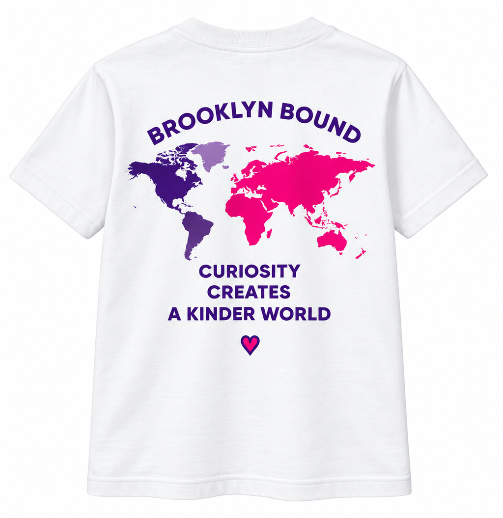 Brooklyn Bound short sleeve t-shirt in white, product view 2