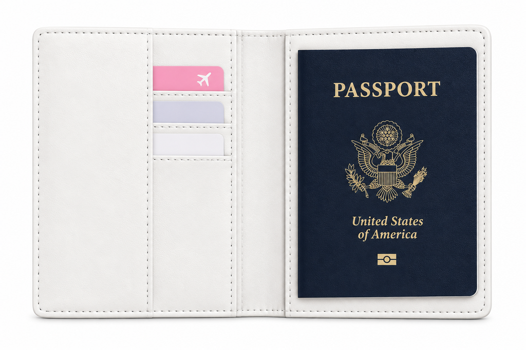 Brooklyn Bound Passport Holder, inside view